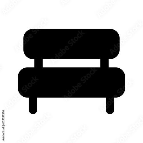 bench glyph icon