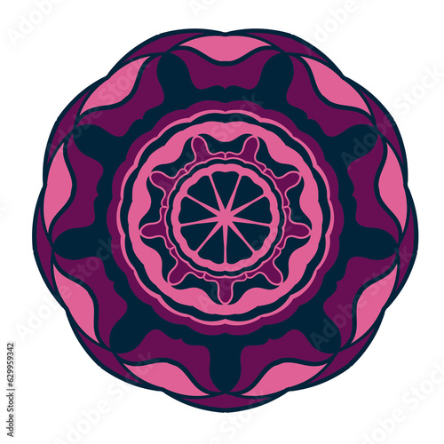 Abstract ornament. Coloful vector illustration. Mandala design.