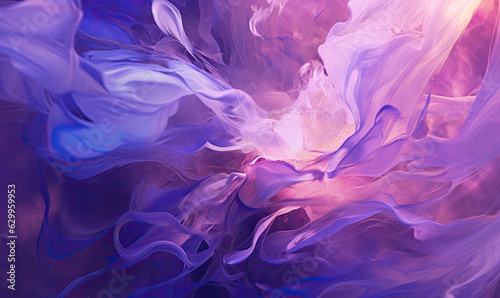 Abstract wave wallpaper. Purple clouds texture. For banner, book illustration. Created with generative AI tools