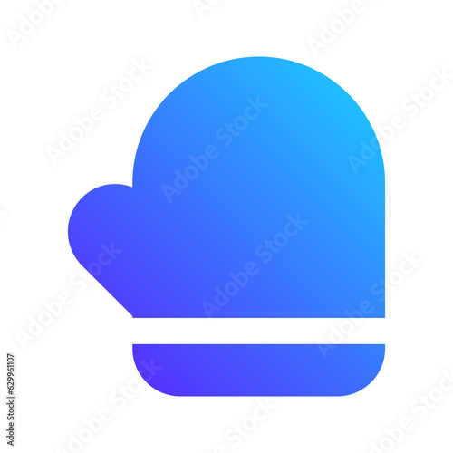 mitten gradient fill icon