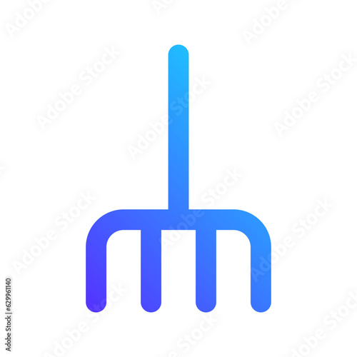 pitchfork gradient fill icon