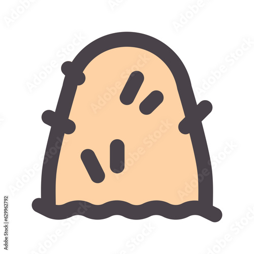 haystack flat line icon