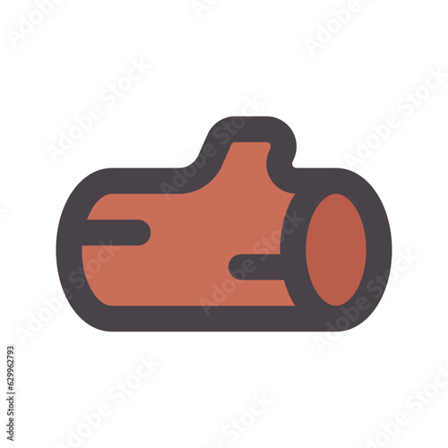 log flat line icon