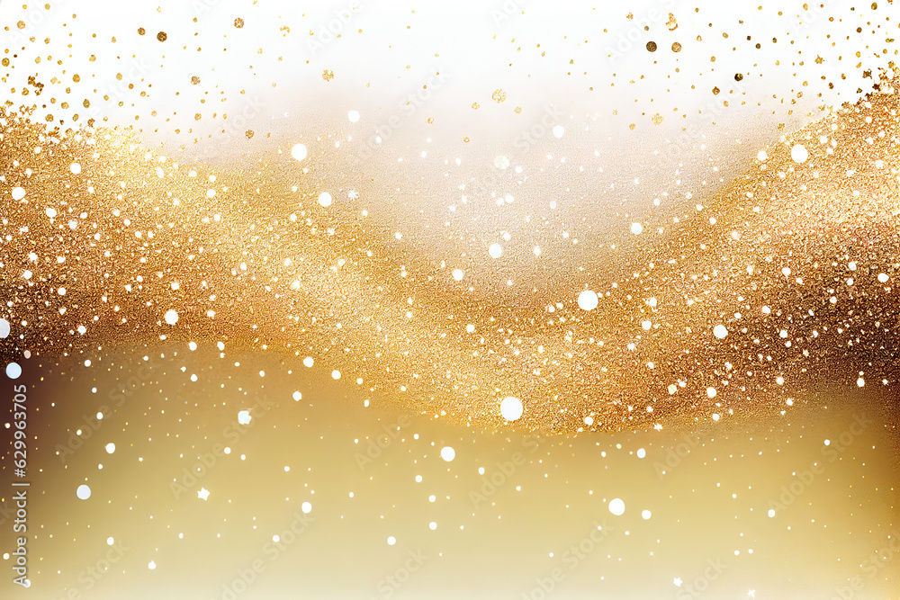 Light Christmas golden luxury glitter background. Light Christmas golden luxury glitter background.