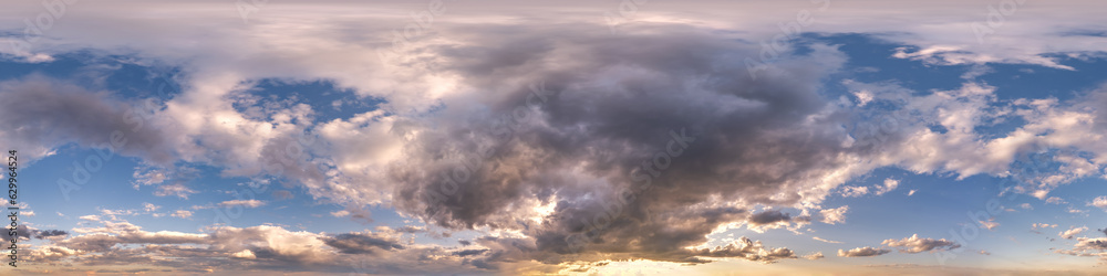evening dark blue sky hdr 360 panorama with pink beautiful clouds in seamless projection with zenith for use in 3d graphics or game development as sky dome or edit drone shot for sky replacement evening dark blue sky hdr 360 panorama with pink beautiful clouds in seamless projection with zenith for use in 3d graphics or game development as sky dome or edit drone shot for sky replacement