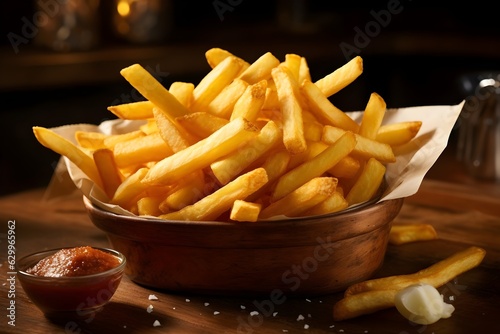 Fries  French Fries  fastfood  Potato Fries  snack  Generate Ai