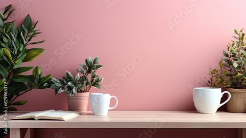 Wallpaper Mural Design Template with Pink Concept Blank White Paper Torontodigital.ca