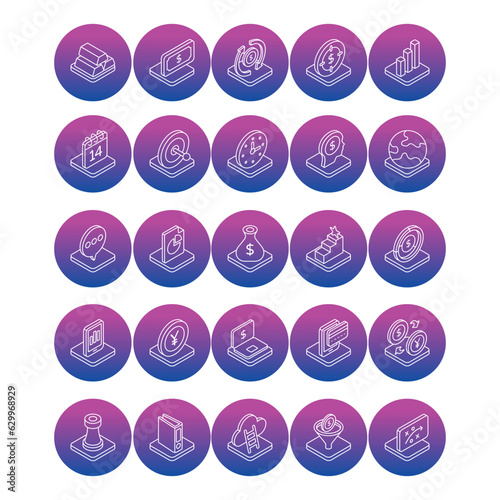 Business icons set. online business, e-commerce, finance icons, such as business man, business bag, avatar, office, etc