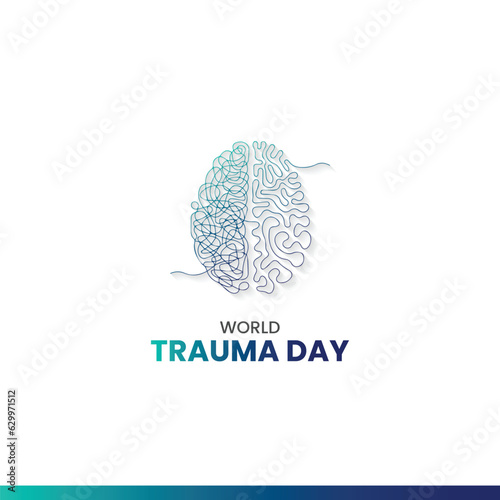 World Trauma Day. Trauma vector illustration. 