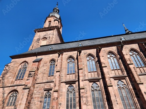 The Church of the Holy Spirit is the largest church in the center of Heidenbach, Germany. It is beautiful and a sacred place.  photo