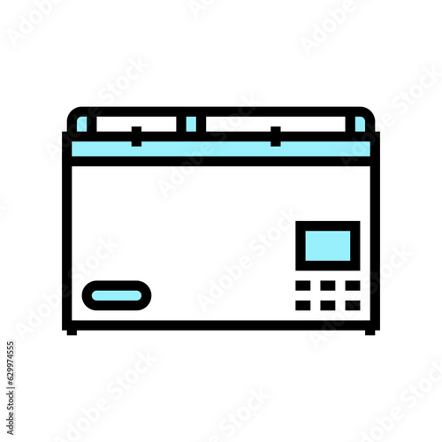portable fridge glamping color icon vector. portable fridge glamping sign. isolated symbol illustration