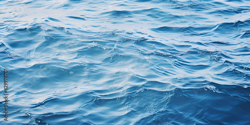 Close-up of blue sea water for background, Waves on water surface. background of sea or ocean wave, Close-up of Blue Water Surface