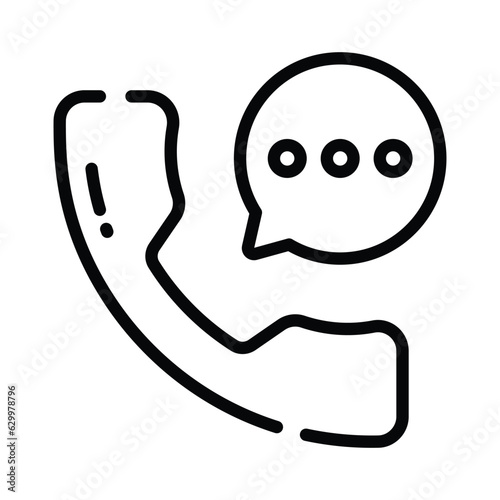 An amazing icon of business call in trendy style, customizable vector of financial call