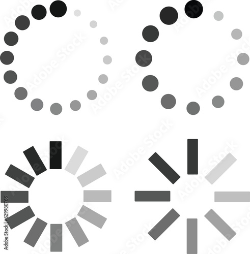 Loading icon set vector illustration