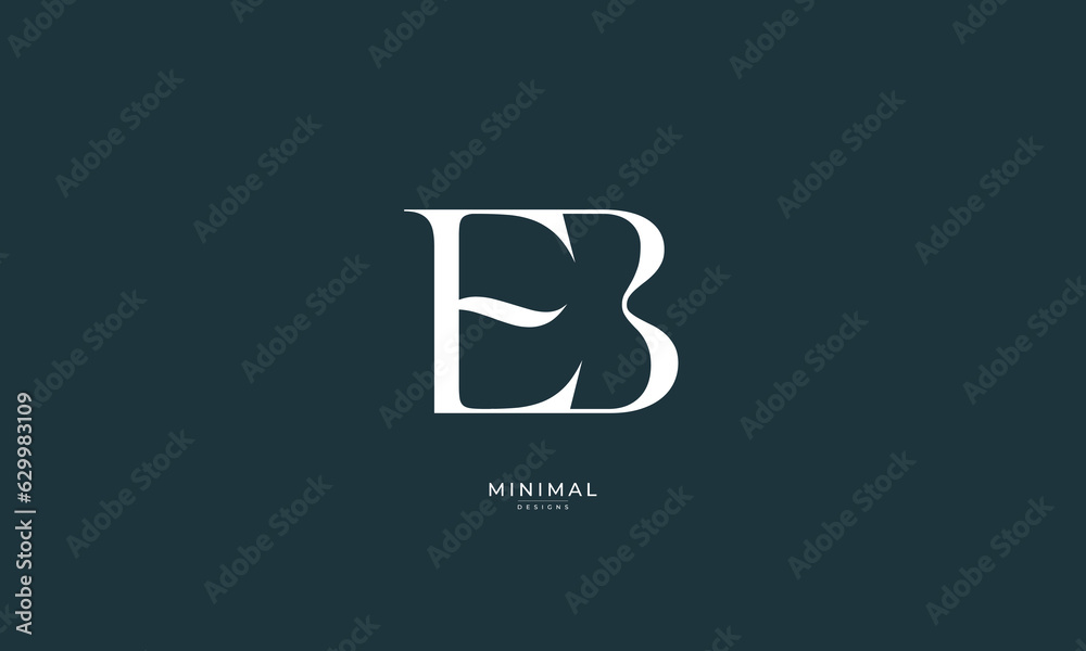 Alphabet letter icon monogram logo EB Stock Vector | Adobe Stock