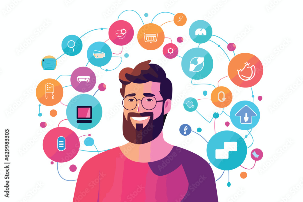 Social media vector flat minimalistic isolated illustration Social media vector flat minimalistic isolated illustration