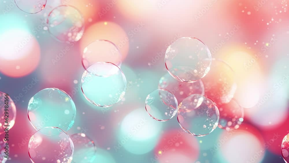Bubbles background with loop Bubbles background with loop
