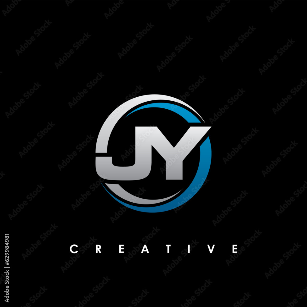 JY Letter Initial Logo Design Template Vector Illustration