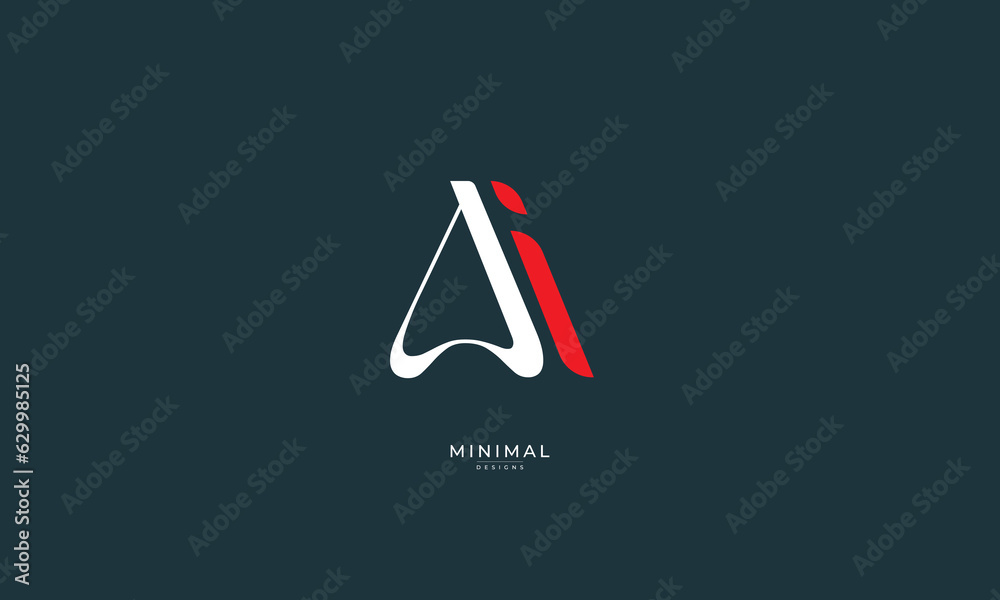 Alphabet letter icon monogram logo AI Stock Vector | Adobe Stock