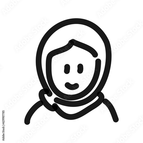 woman with headscarf