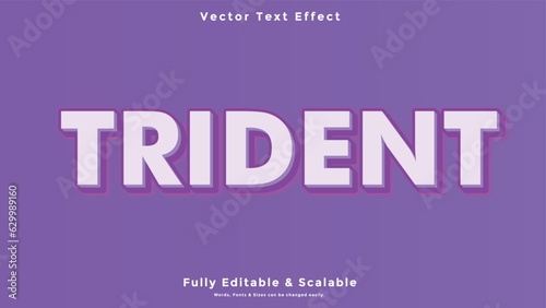 Trident 3d Text Effect