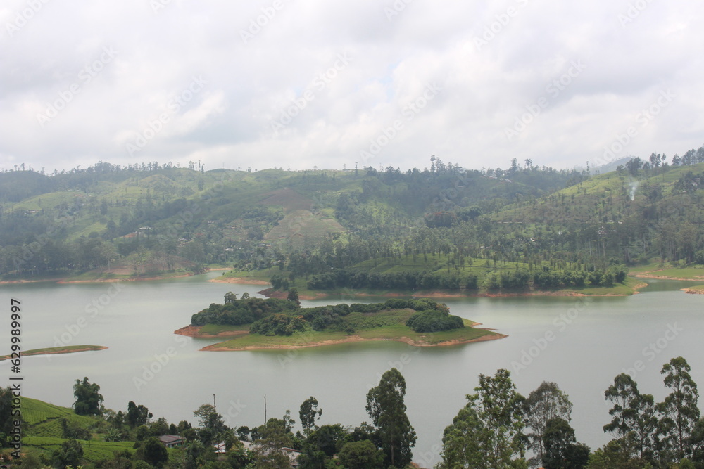 Fototapeta premium view of the lake