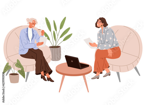 People office work. Vector illustration. Office workers prioritize their tasks based on importance and urgency in office work A worker employee takes initiative and demonstrates leadership skills