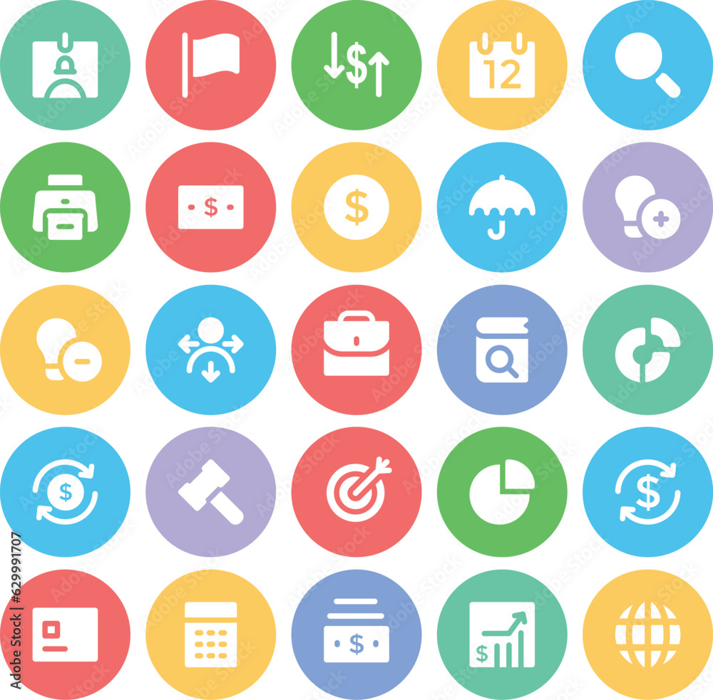 Set of Business Flat Circular Icons
Set of Business Flat Circular Icons