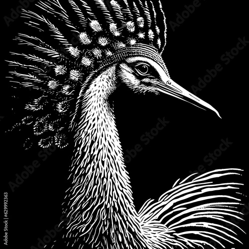 exotic bird portrait