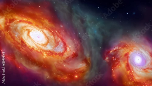 Colorful Galaxies in Motion