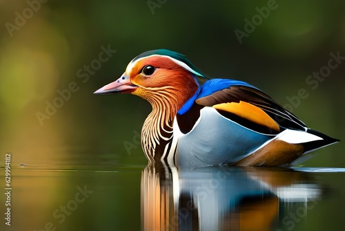 mandarin duck in the zoo