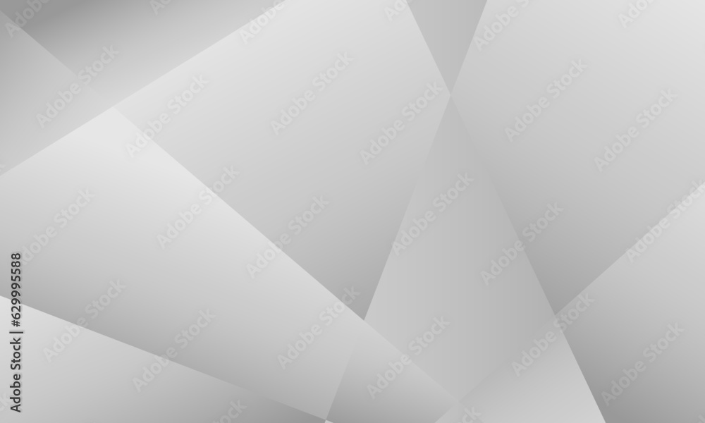Obraz premium gray silver geometric shapes with soft gradient abstract background
