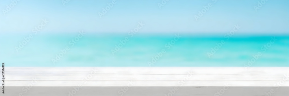 white base and white sand, blue sea and blue sky
