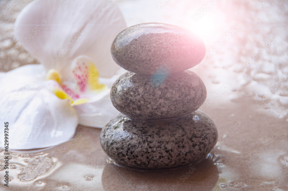 Zen stones with customizable space for text. Health, life concept and copy space Zen stones with customizable space for text. Health, life concept and copy space