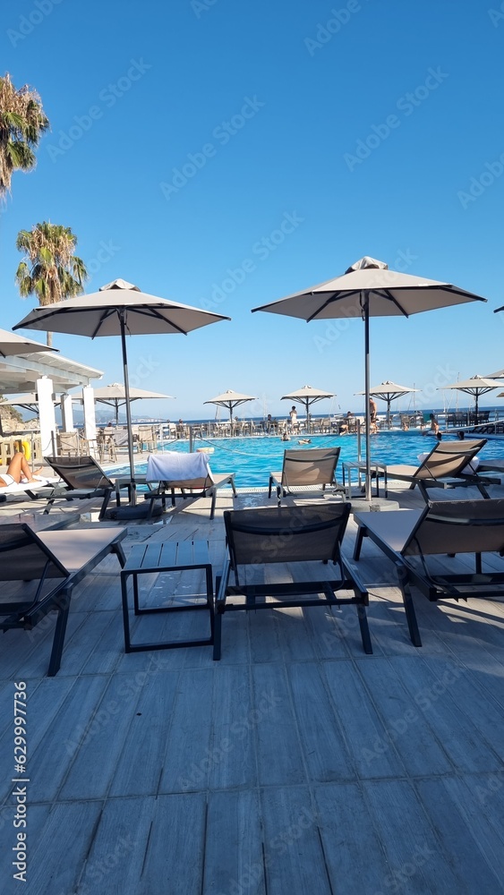 parga greece summer tourist resort