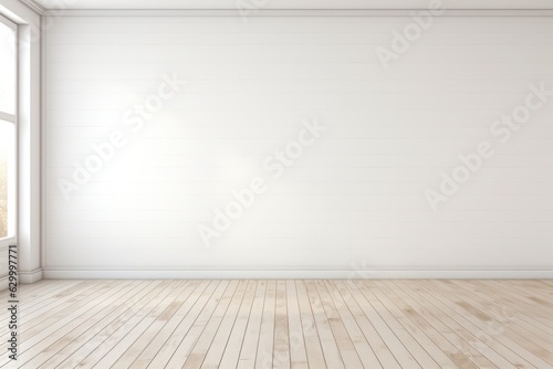 Empty light room interior