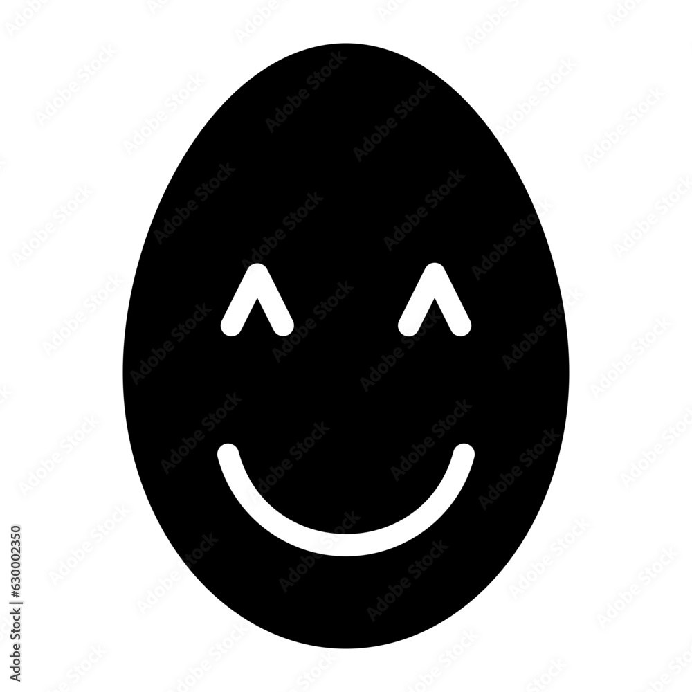 Obraz premium egg glyph icon