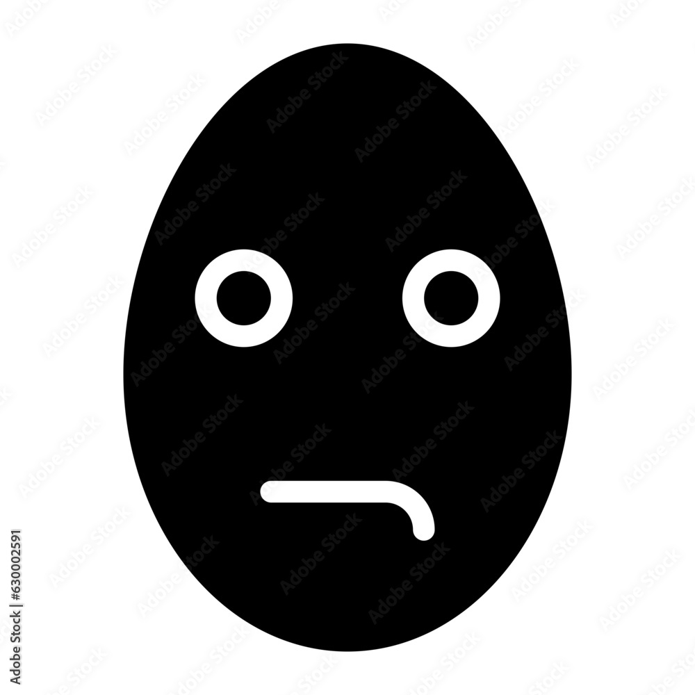 Fototapeta premium thinking glyph icon