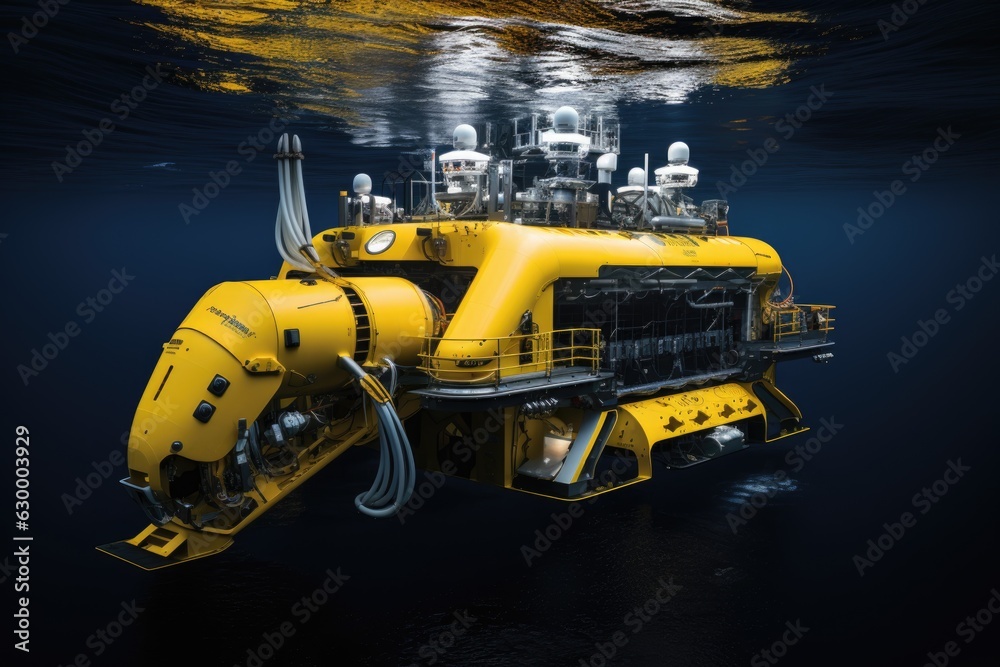 cutting-edge deep-sea research vessel on water