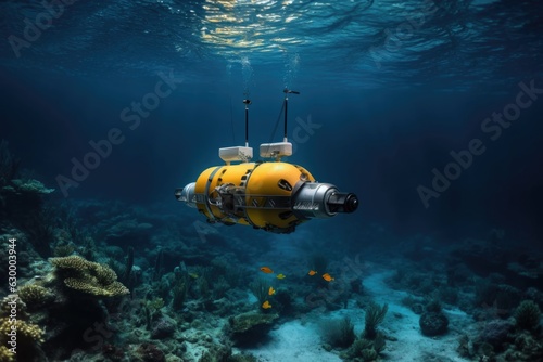 underwater drone collecting deep-sea samples