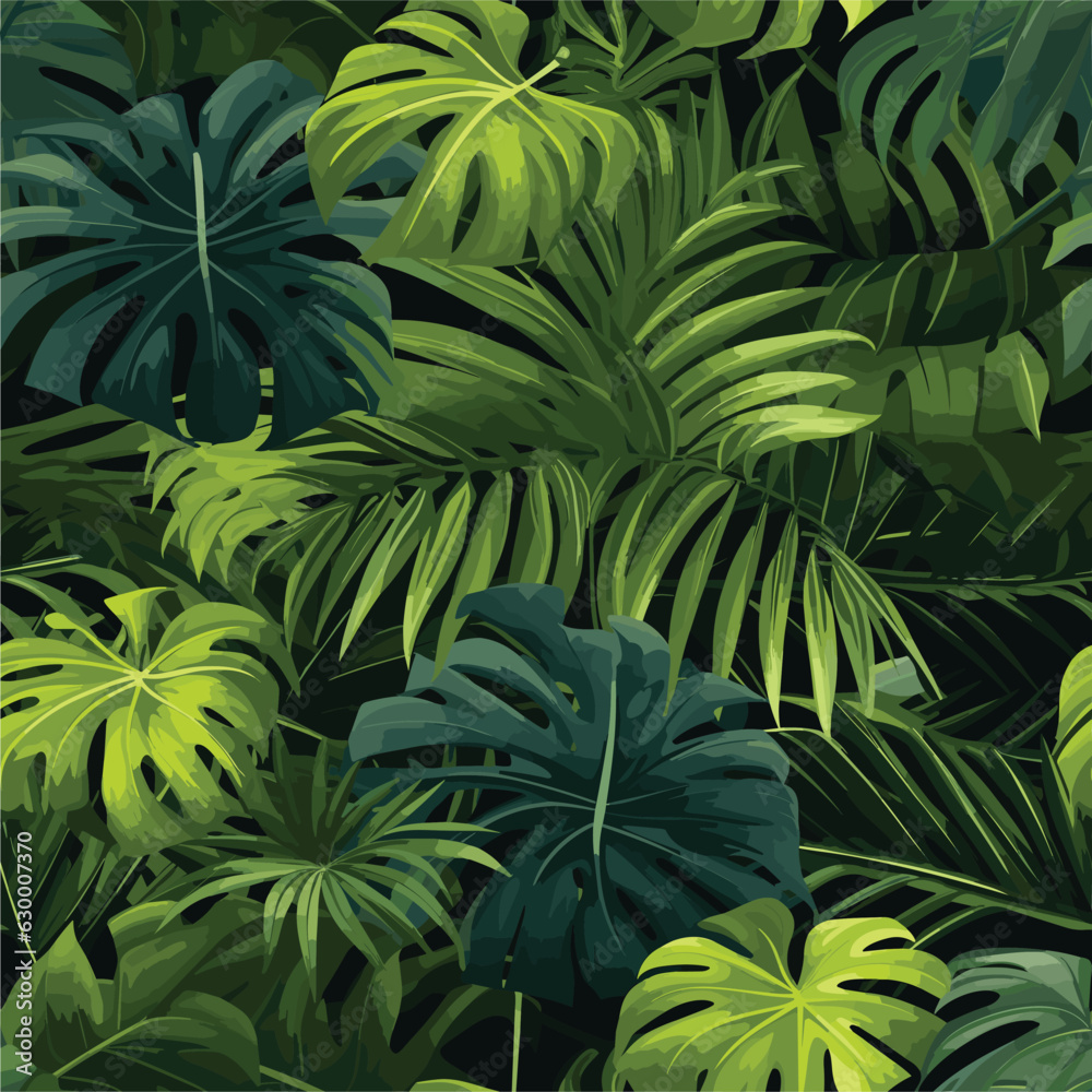 Fototapeta Seamless Colorful Monstera Pattern. Seamless pattern of Monstera in colorful style. Add color to your digital project with our pattern!
