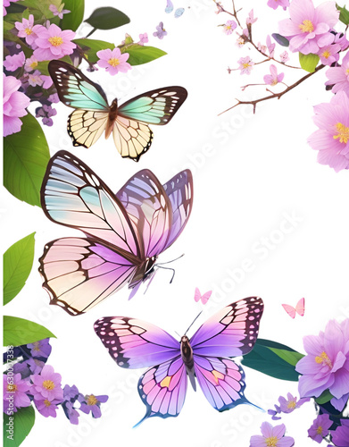 butterflies and flowers © Iresha