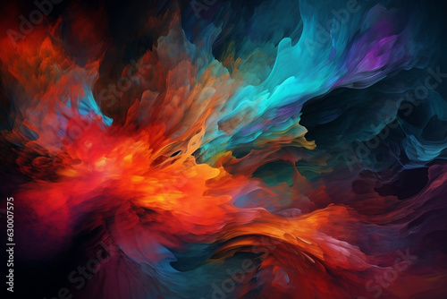 Colorful abstract rainbow wallpaper with lots of colors. Generated by AI.