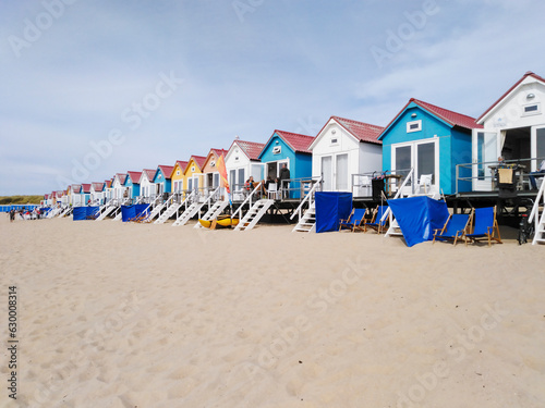 beach huts on the beach © Walter