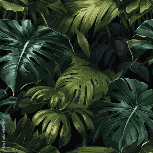 Seamless Colorful Monstera Pattern. Seamless pattern of Monstera in colorful style. Add color to your digital project with our pattern!