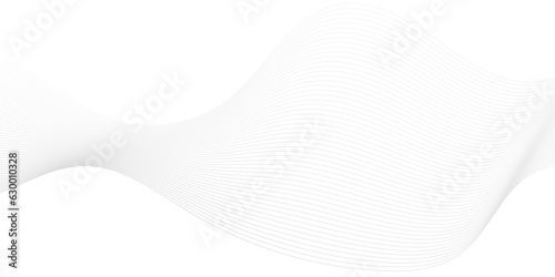 Abstract white blend wave lines and technology background. Modern white flowing wave lines and glowing moving lines. Futuristic technology and sound wave lines background. 