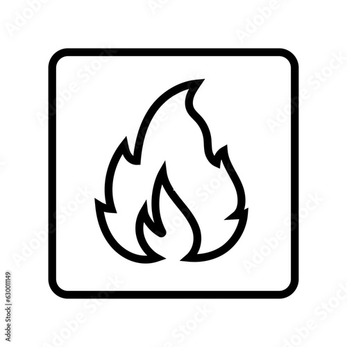 no open fire lighted match emergency line icon vector. no open fire lighted match emergency sign. isolated contour symbol black illustration