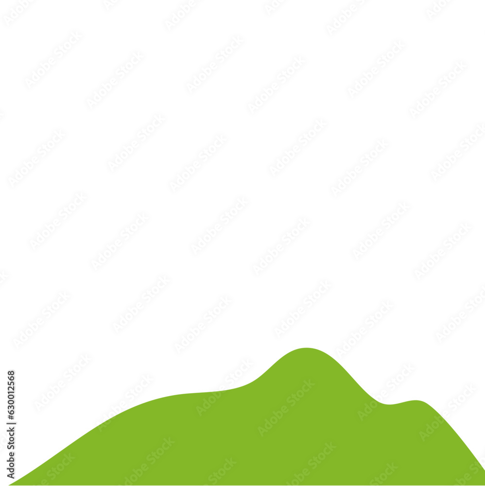 Green Hilly Valley Flat Vector Green Hilly Valley Flat Vector