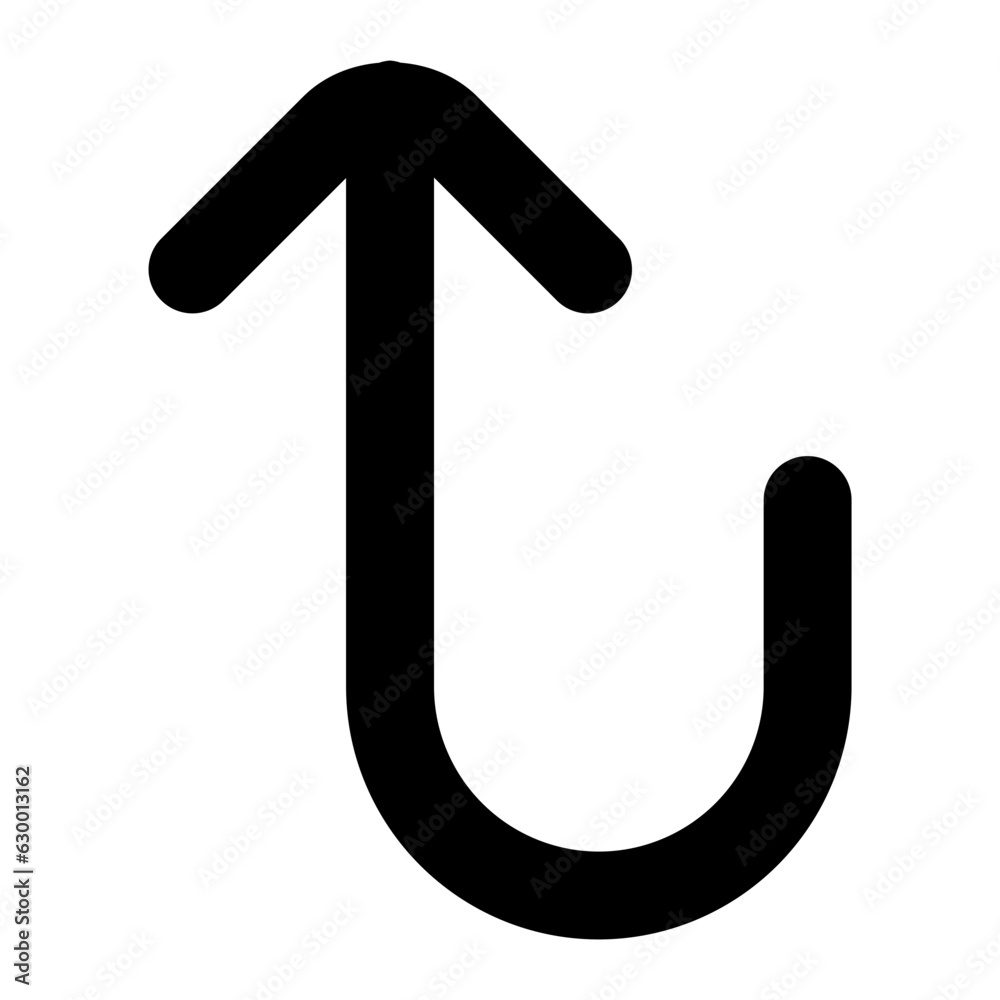 vertical upward turn arrow icon vertical upward turn arrow icon
