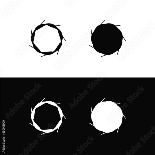 Circle vector logo template illustration . Circle icon design